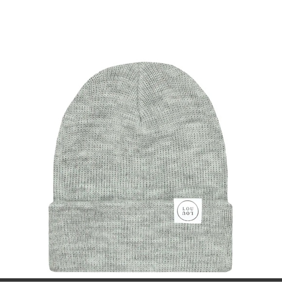 Lou Lou & Company beanie in HEATHERED GREY - infant size - Picture 1 of 5